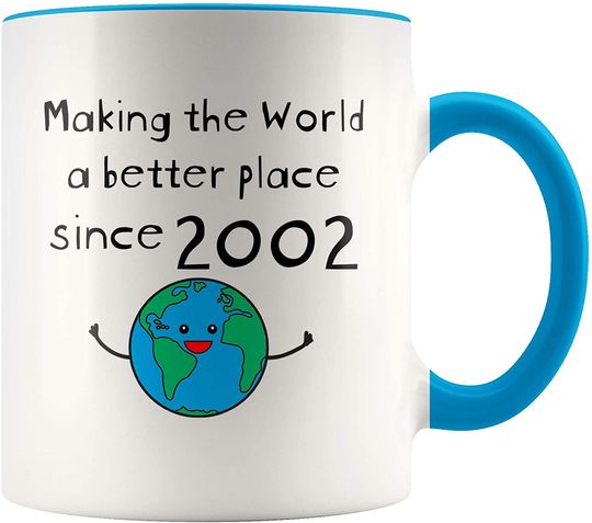 Making The World A Better Place Since 2002 Ceramic Mug