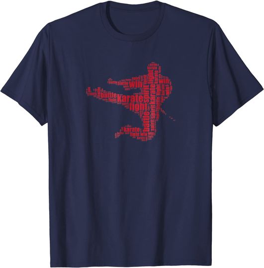 Discover Karate T-Shirt Martial Arts Word Cloud T Shirt