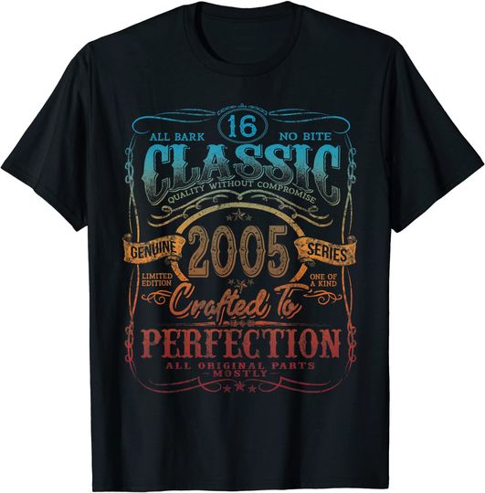 Vintage 2005 Limited Edition Gift 16th Birthday T-Shirt