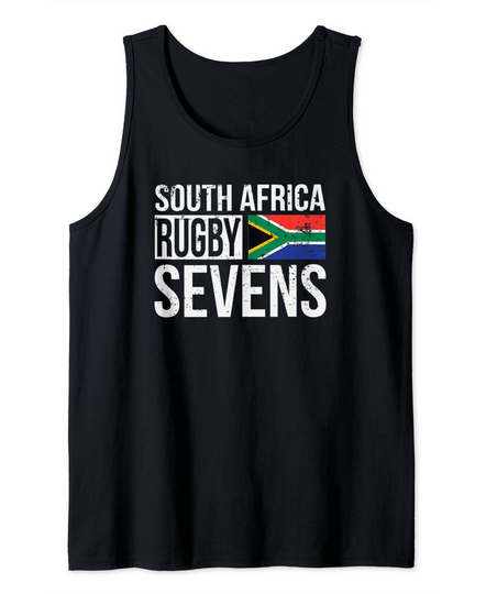 South Africa Rugby Sevens 7s Proud Fans Of African Team Tank Top