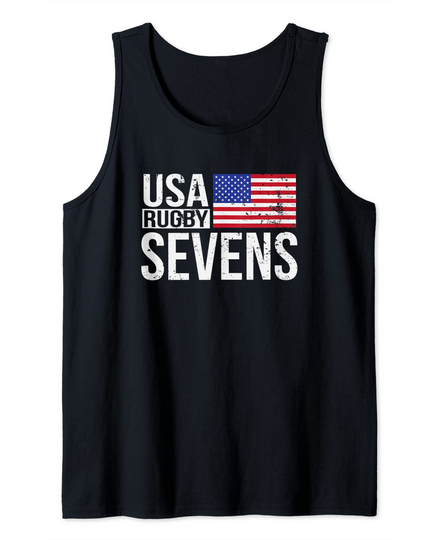 USA Rugby Sevens 7s Proud Fans Of American Team Tank Top