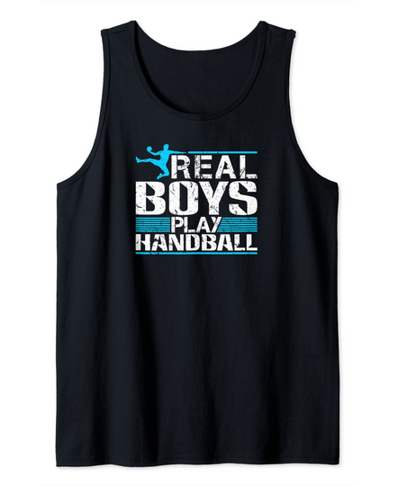 Mens Real Boys Play Handball Tank Top