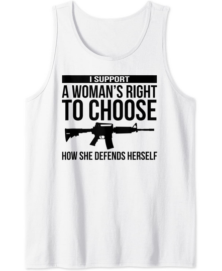 Right Choose Self Defense Pro Gun Rights AR-15 Tank Top