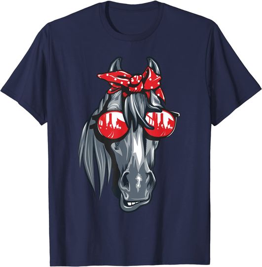 Horse Lover Shirt Women Girls Farmer Horse Equestrian T-Shirt