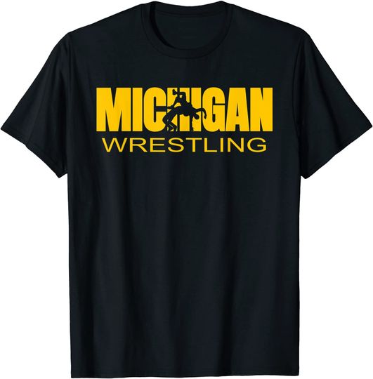 Michigan Wrestling Freestyle Wrestler MI The Wolverine State T Shirt