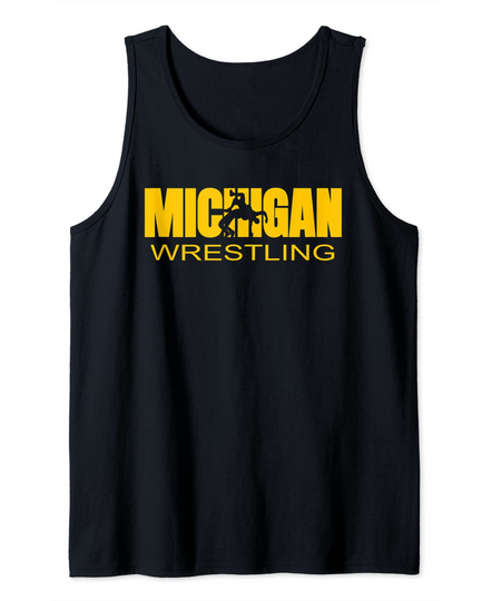 Michigan Wrestling Freestyle Wrestler MI The Wolverine State Tank Top