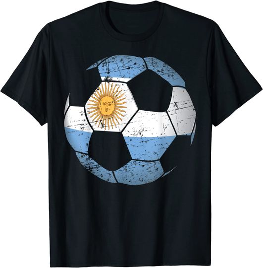 Argentina Soccer Ball Flag Jersey Shirt