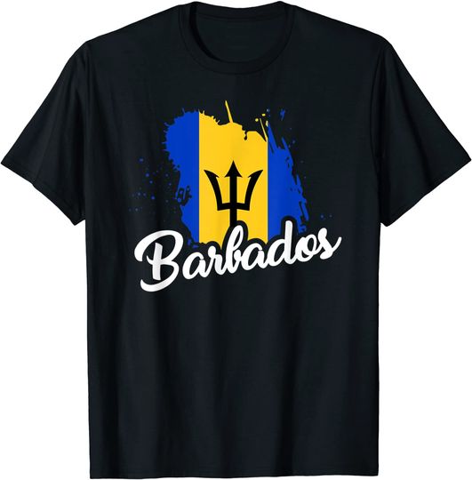Barbados Flag T Shirt