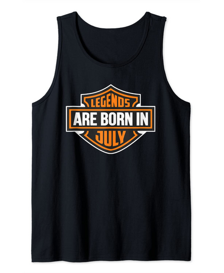 Legends Are Born In July Birthday Gift Tank Top