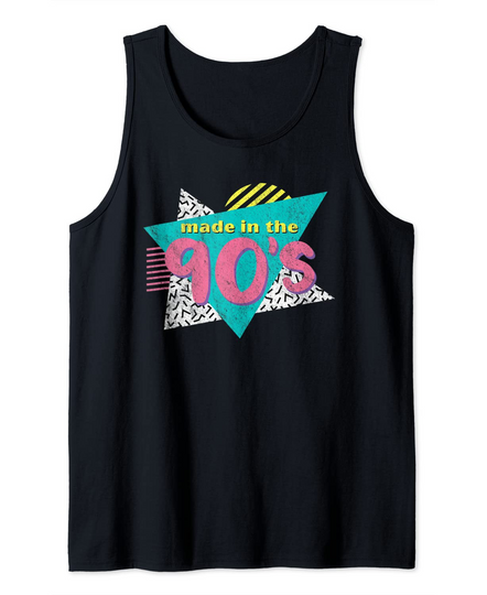 Made In The 90's Retro Vintage 1990's Birthday Tank Top