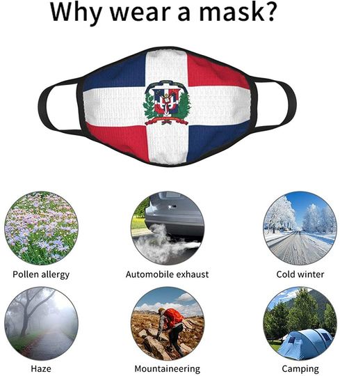 Dominican Republic Flag Reusable Face Mask