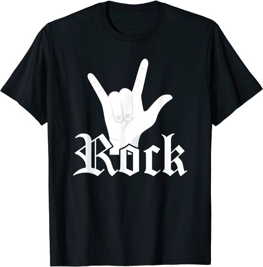 Rock Hand Symbol Popular Rock Singer T Shirt