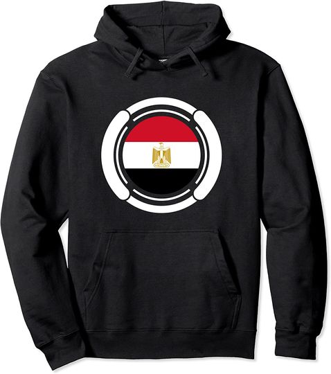 Loving Egypt Flag Patriotic Pullover Hoodie