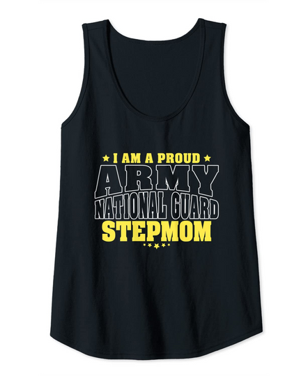 Proud Army National Guard Stepmom Military Stepmother Family Tank Top