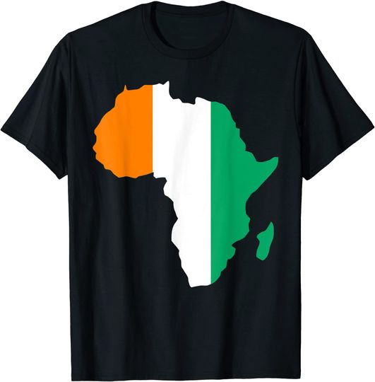 I love Cote D'Voire Ivory Coast Flag T Shirt
