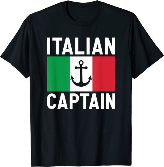Flag of Italy Italian Captain T Shirt