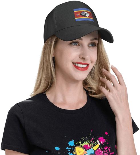 Flag of Eswatini Summer Sun Hat Unisex Baseball Cap