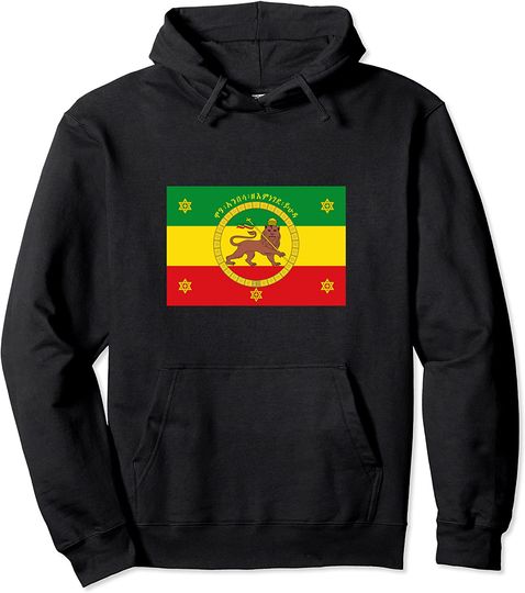 Selassie Imperial Flag Lion of Judah Pullover Hoodie