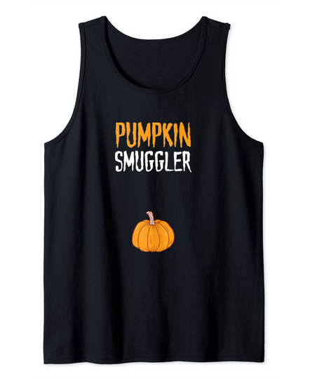 Pumpkin Smuggler Matching Clothes Pregnancy Halloween Tank Top