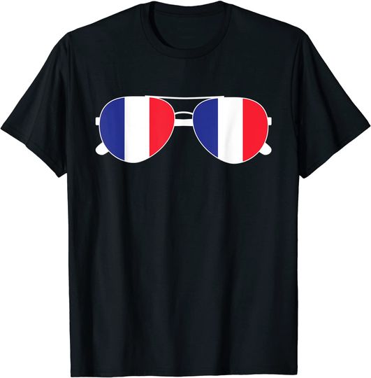 France Souvenir 'French Flag Sunglasses' France Flag T-Shirt