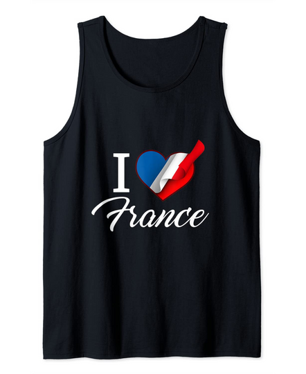I Love France Tank Top