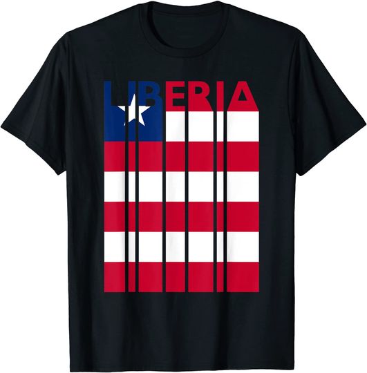 Vintage Liberian Flag Vacation T Shirt