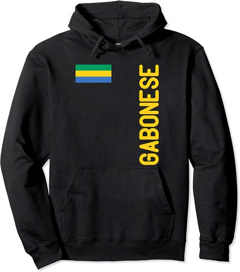 Gabonese Flag And Gabon Roots Pullover Hoodie