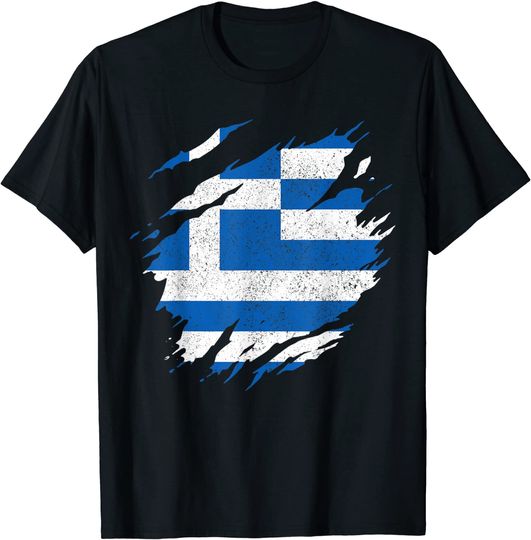 Greece Flag Greek Pride Vintage Greece T-Shirt