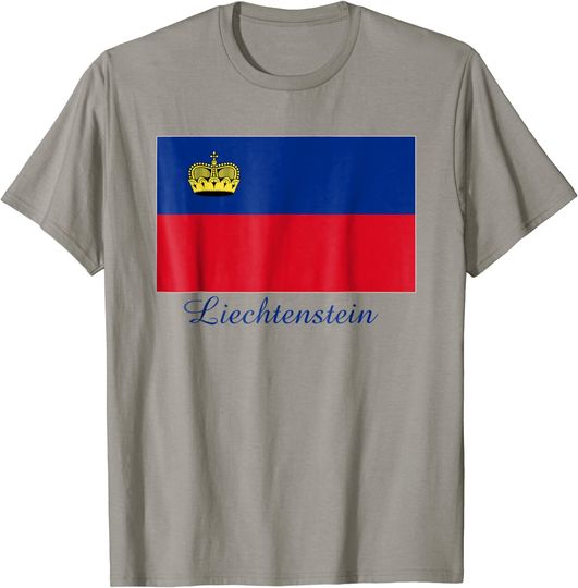 Souvenir Liechtenstein Flag T Shirt