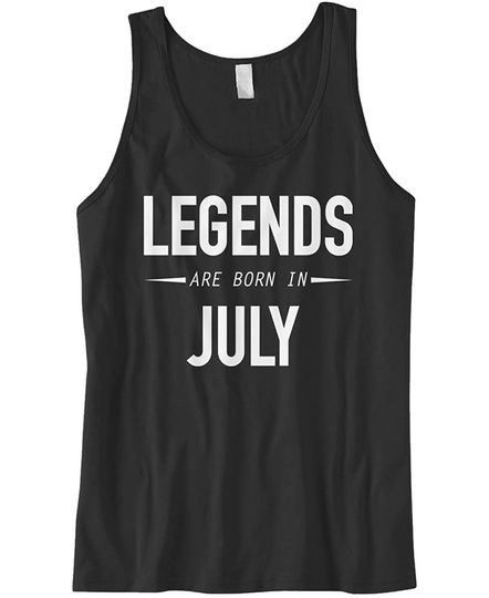 Cybertela Men's Legends are Born in July Tank Top