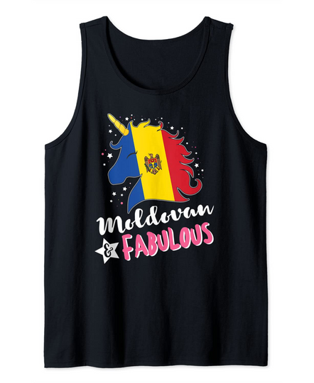 Moldovan Unicorn Moldova Flag Tank Top