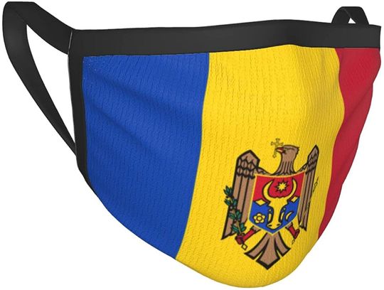 Flag of Moldova Funny Face Mask
