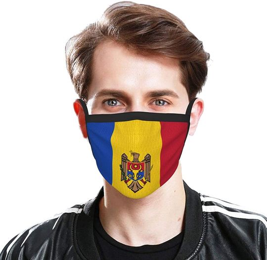 Flag of Moldova Funny Face Mask