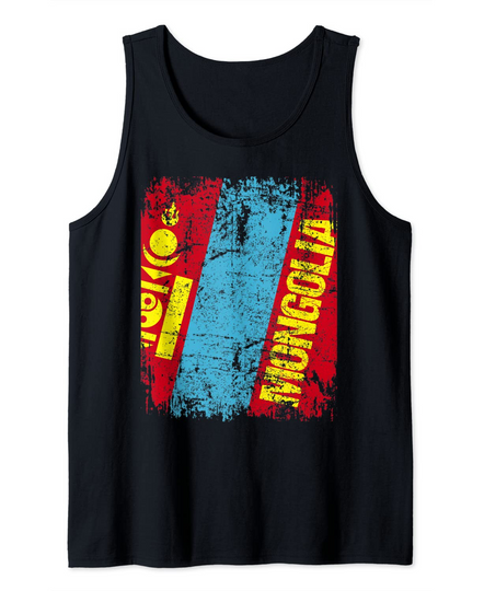 MONGOLIA Flag Vintage Tank Top