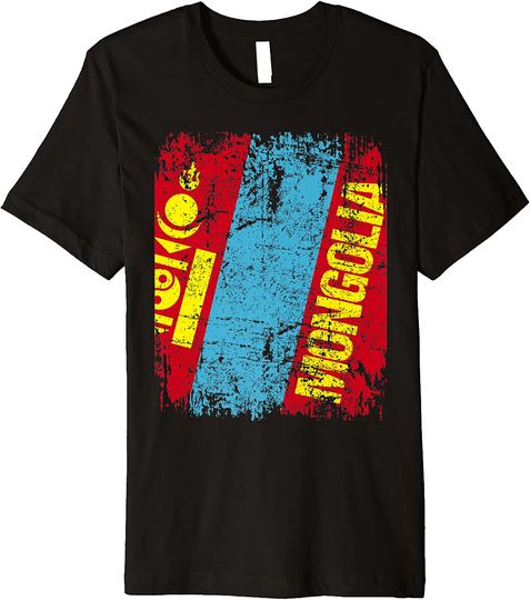 MONGOLIA Flag Vintage T-Shirt