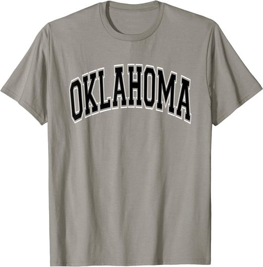 Oklahoma Varsity Style Black Text T Shirt