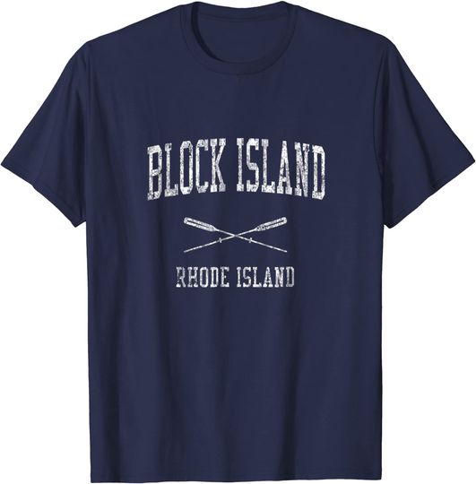 Block Island Rhode Island RI Vintage Nautical T Shirt