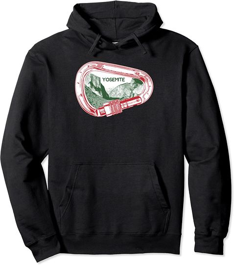 Yosemite Rock Climbing Carabiner Pullover Hoodie
