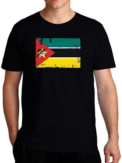 Discover Eddany Mozambique Vintage Flag T-Shirt