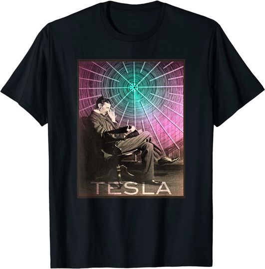 Discover Nikola Tesla's AC Electricity Inspiring Science T Shirt