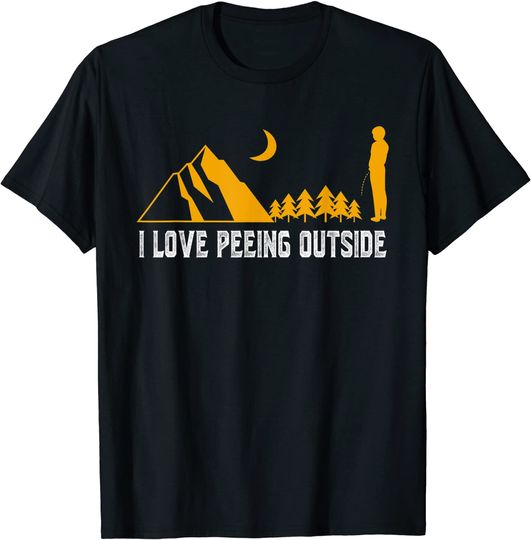 I Love Peeing Outside tshirt | Funny Camping T-Shirt