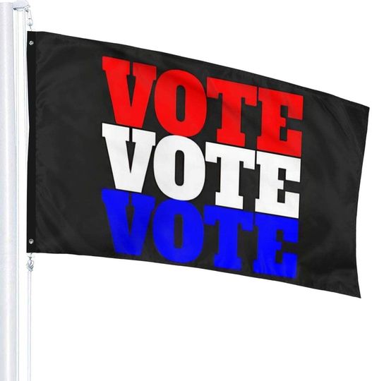 Vote Breeze Polyester Single Layer Translucent Flags