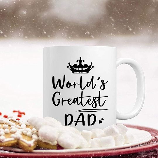World's Greatest Dad gift from Daughter Son Kids for Fathers Day Birthday Christmas Mug