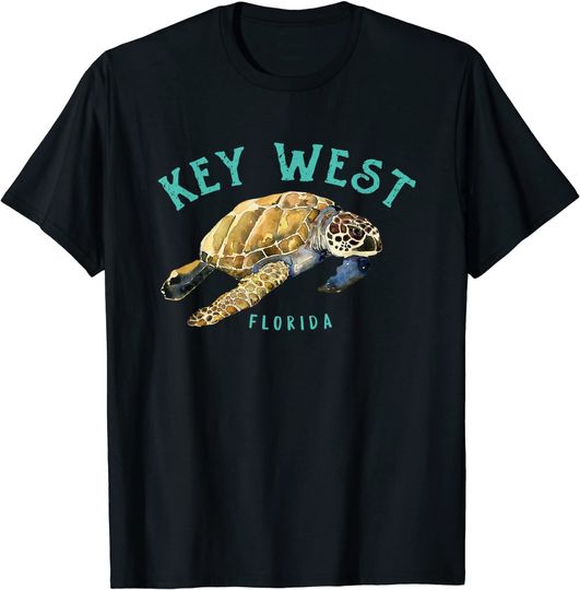 Key West Florida Happy Sea Turtle T-Shirt