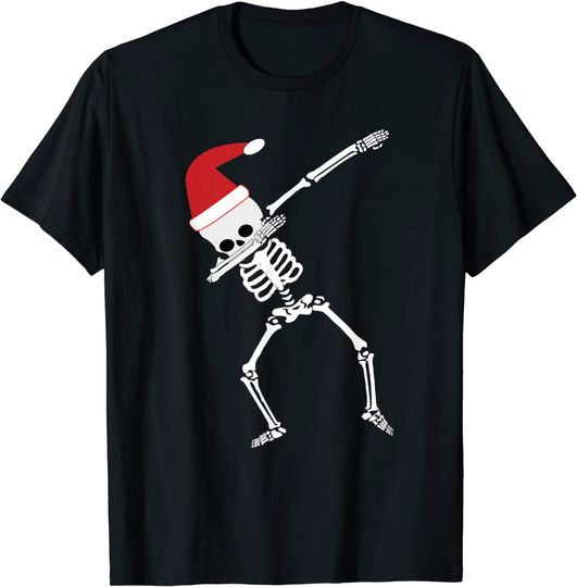 Discover Christmas Dabbing Skeleton T Shirt