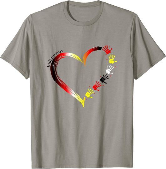 Native American Strong Woman Heart T-Shirt