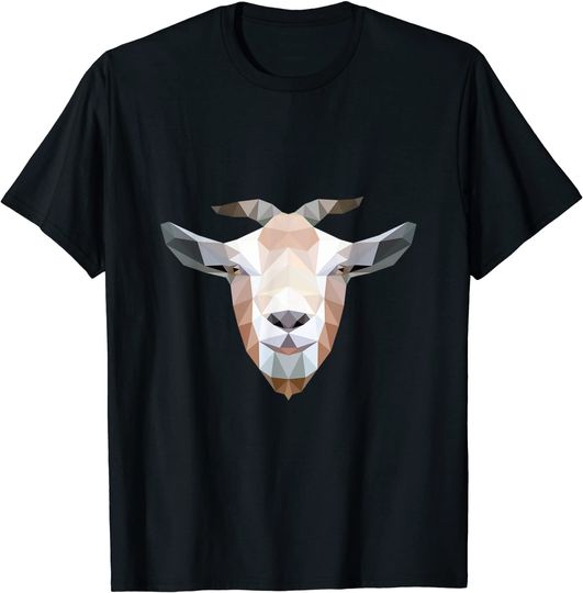 Cute Polygonal Goat Lover Gifts Ideas T-Shirt
