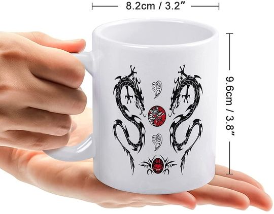 Tattoo Style Creatures with Details Ceramic Coffee Mug