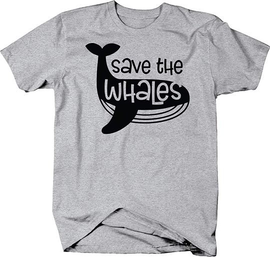 Discover Save The Whales Lowercase Silhouette T Shirt