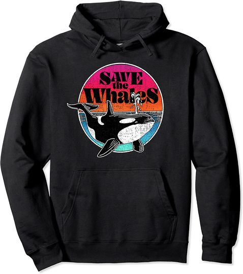 Save the Gray Whales Pullover Hoodie